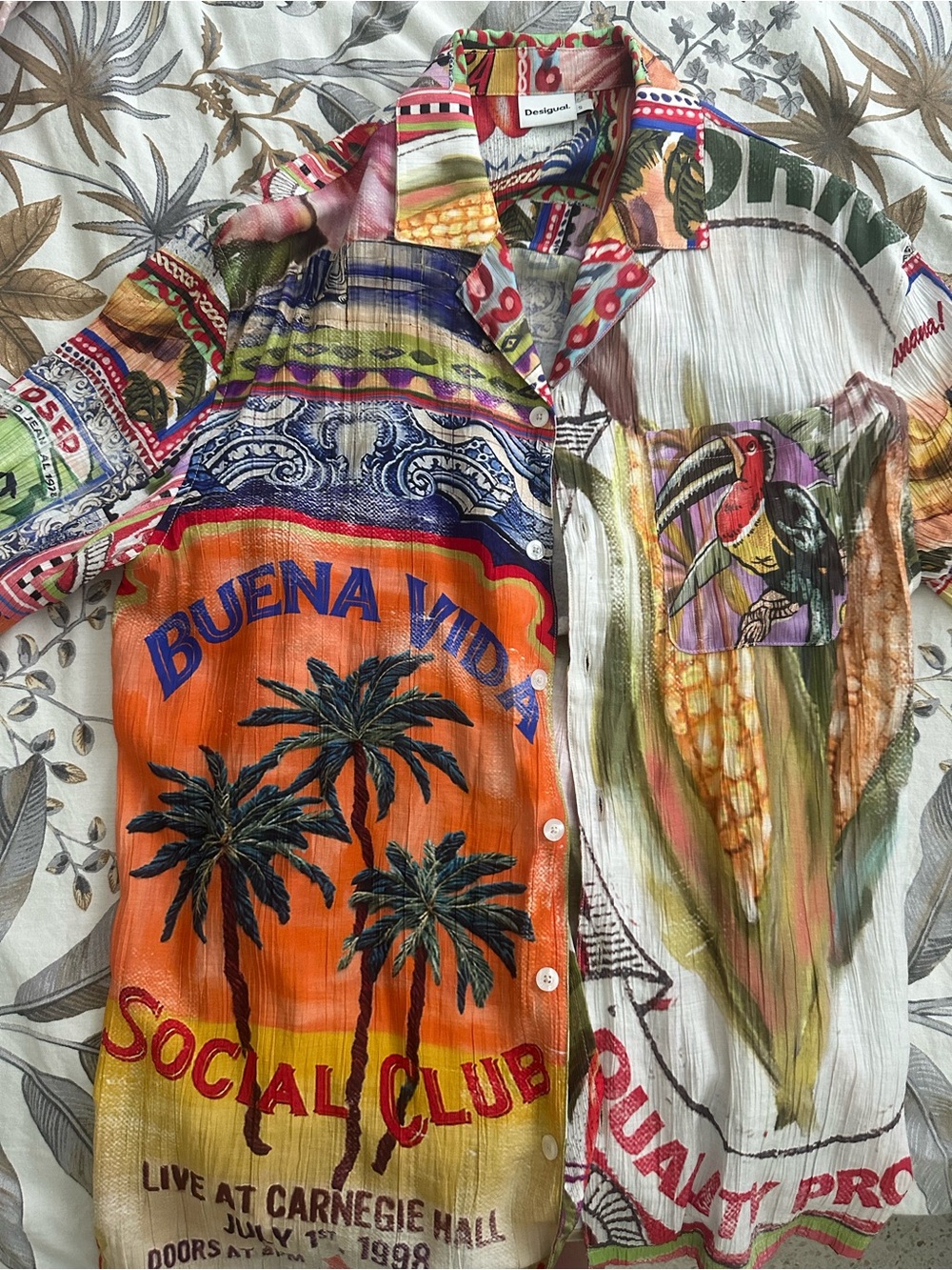 Desigual tropical short sleeve shirt